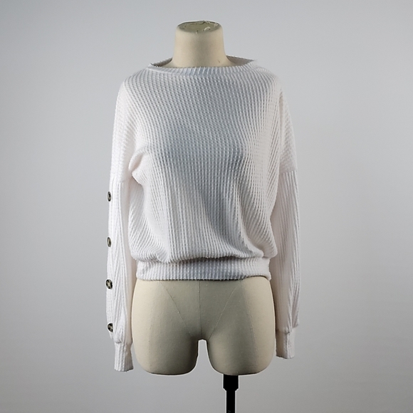 paperoc Sweaters - Paperoc medium white sweater